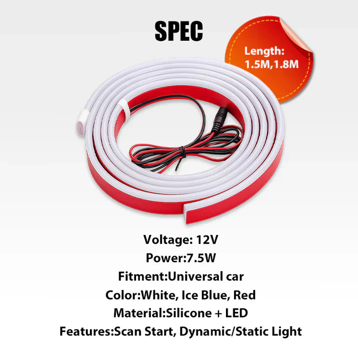 🔥【Dynamic Scan HoodBeam Kit】- 50% OFF! Light up your hood with hypnotic smooth scanning effects! ✨🚗