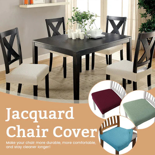 Durable, stylish, and easy-care waterproof Jacquard chair covers 🪑 | Autumn Campaign: 50% off for a limited time