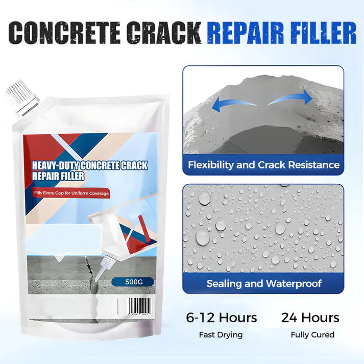 🔥New Upgrade🔥Heavy-Duty Concrete Crack Repair Adhesive (Buy 1 get 1 Free)