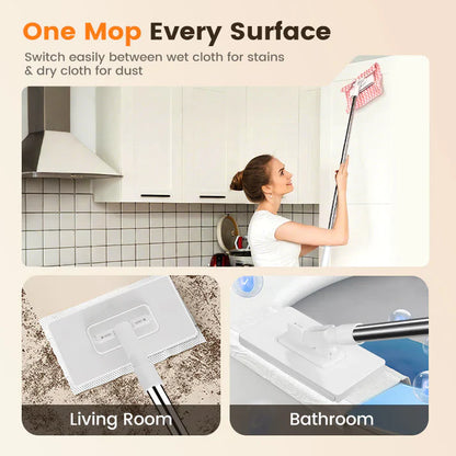 💥 Last day! 50% Off 💥Disposable Dust Mop with 4 Reusable Cloths