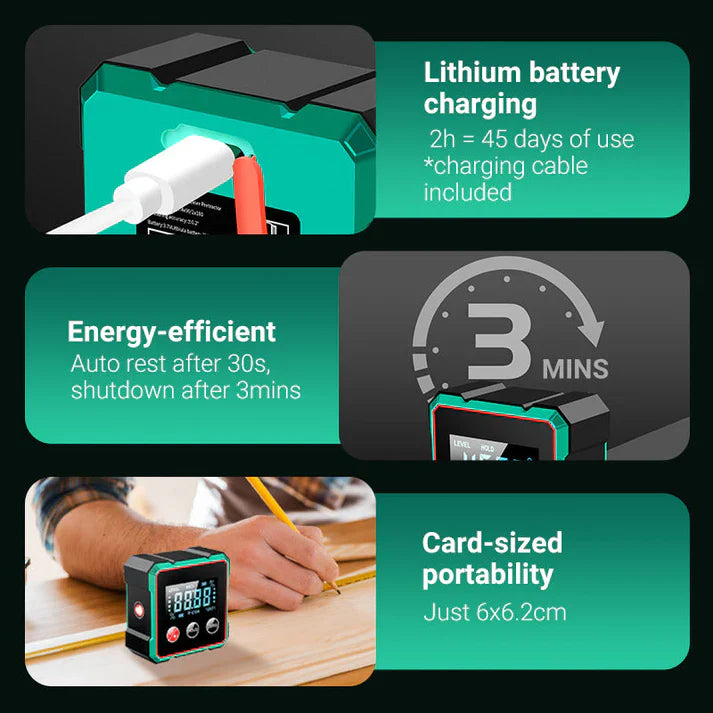 🎁💥Magnetic Digital Angle Finder with Electronic Laser