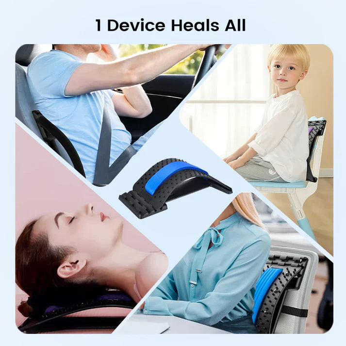 Magnetic Therapy Acupuncture Massage Lumbar Back Stretcher