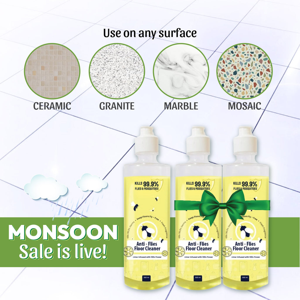 Anti-Flies Floor Cleaner (Ants & Flies Repellent, Child Safe, Pet Safe)