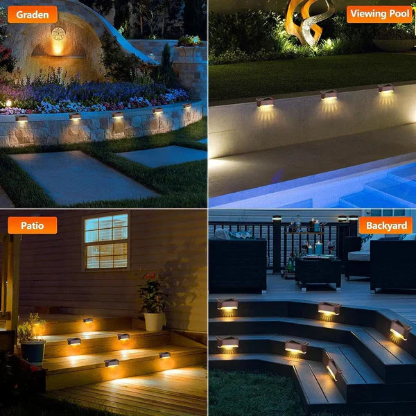 Solar Powered Waterproof Deck Lights for Outdoors