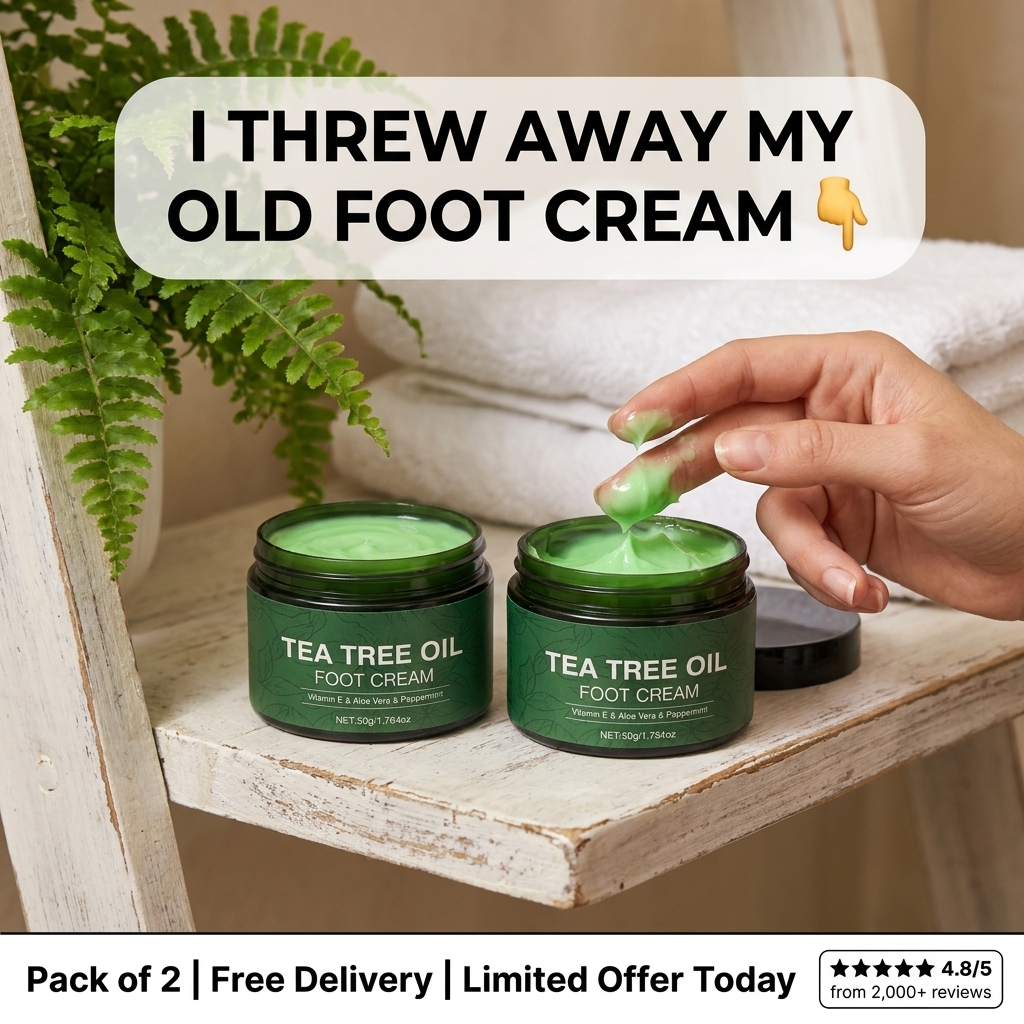 💝Soothing Aloe Vera & Tea Tree Foot Moisturizer💧BUY 1 GET 1 FREE💧