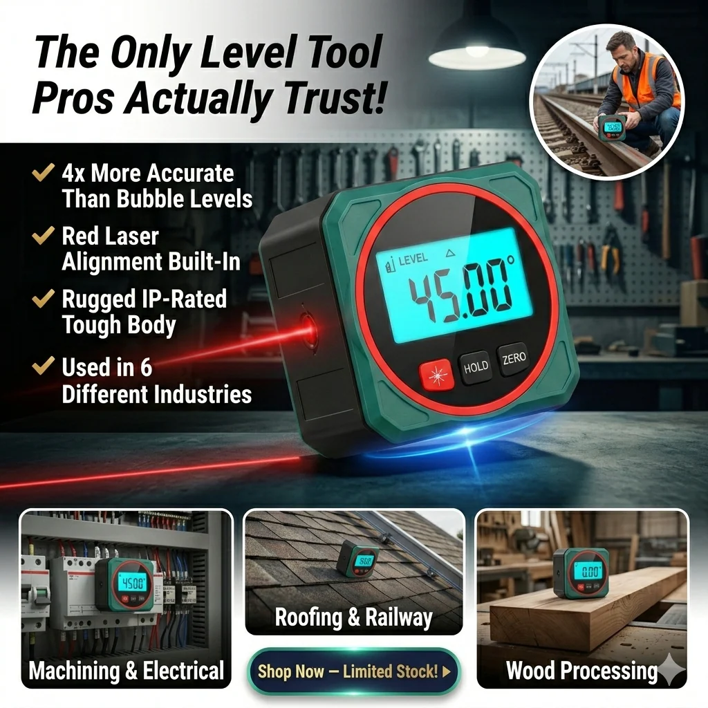 🎁💥Magnetic Digital Angle Finder with Electronic Laser Main image