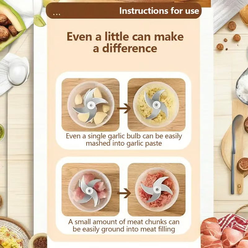 💥LAST DAY SALE 49% OFF⏰50K+ SOLD!🎅Electric Garlic Chopper,Mini Portable Veggie Chopper