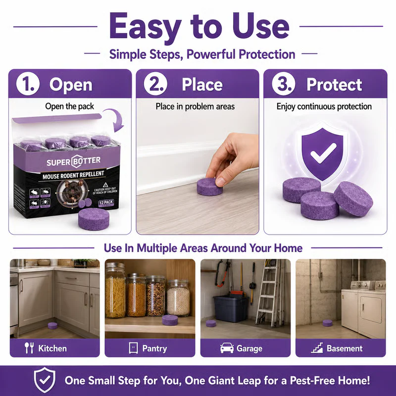 12-Pack Rodent Repellent Balls, Natural Pest Control🐭