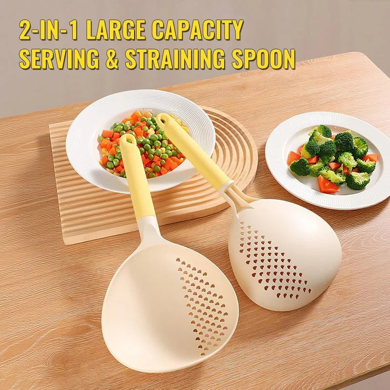 ✨2-IN-1 Large Capacity Serving & Straining Spoon🔍 🔥Buy 1 Get 1 Free🔥