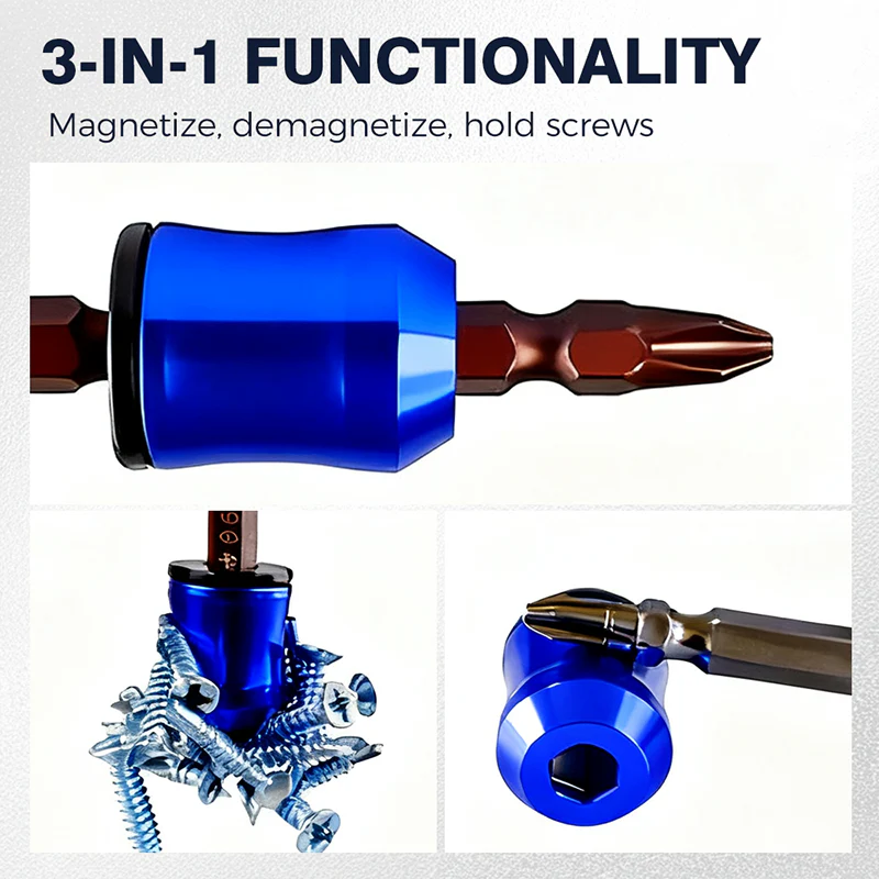 3-in-1 Screwdriver Head Magnetic Ring | Pack Of 3 🔥