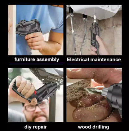 Metal Electric Screwdriver with 47 pcs Screwdriver Bit Set