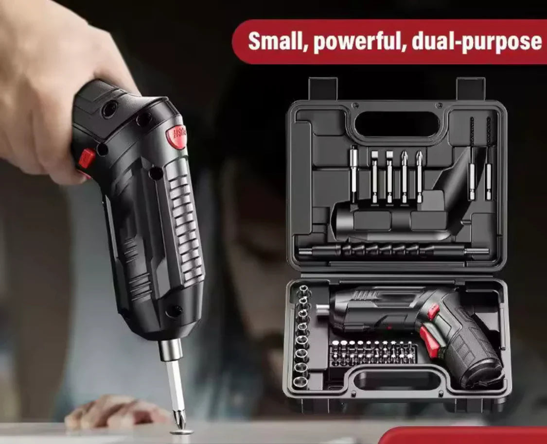 Metal Electric Screwdriver with 47 pcs Screwdriver Bit Set
