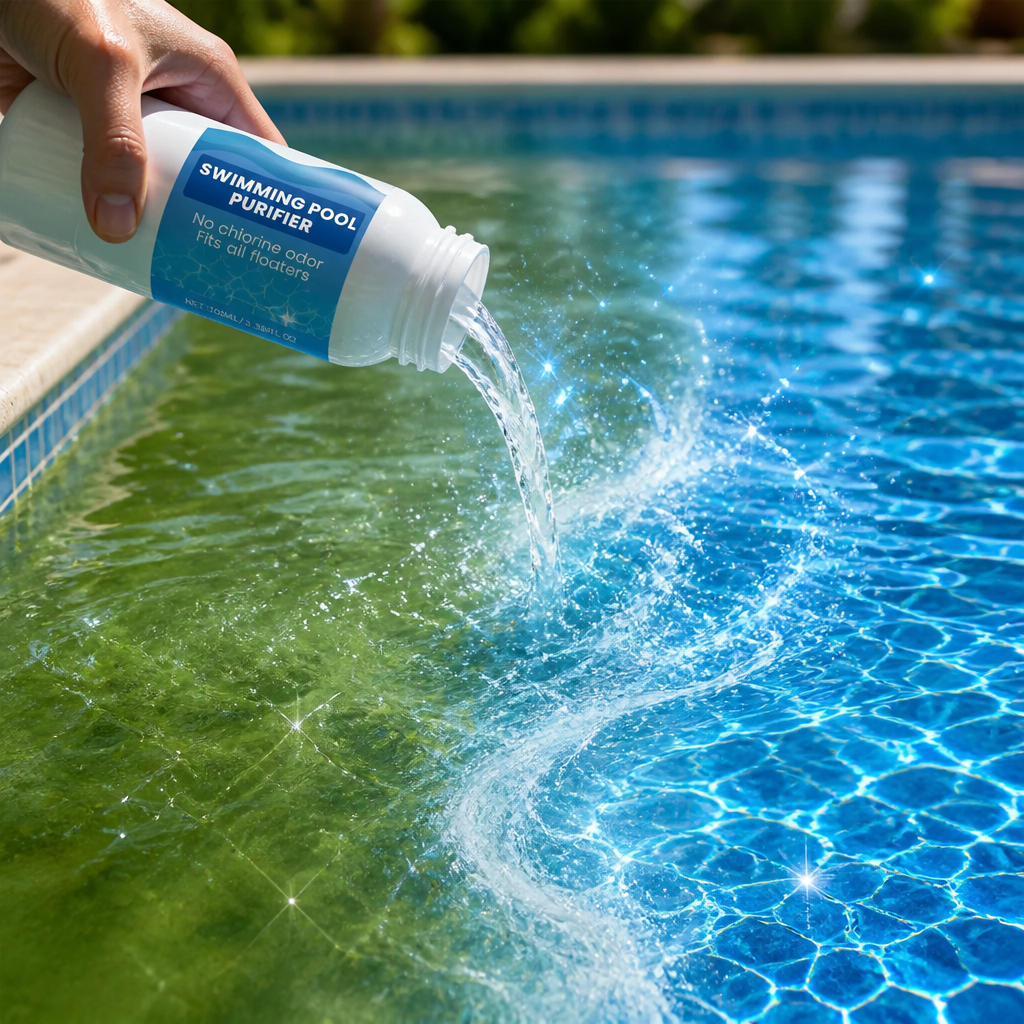 💧BUY 1 GET 1 FREE💧Swimming Pool Purifying Liquid – Crystal Clear Water, Zero Hassle! ✨ Say goodbye to green water & harsh chemicals – just pure, fresh swimming every time. 🏊‍♂️💙