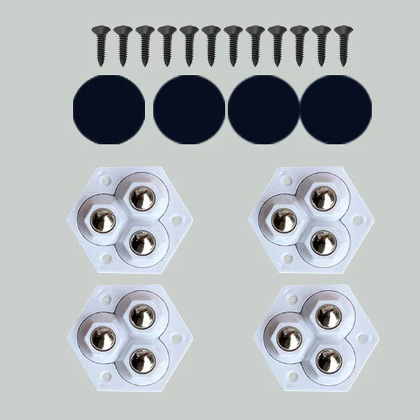 🔥 360° Swivel Triple Ball Casters Furniture Mobility Gods | Pack of 12