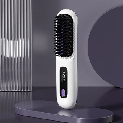 🔥Summer Hot Sale 40% Off🔥Wireless Ceramic Heating Hair Straightening Comb
