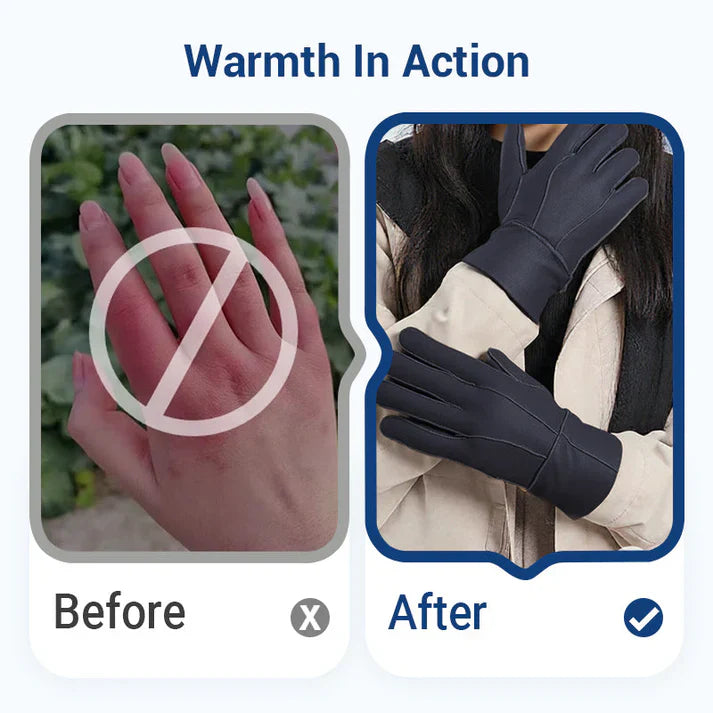 🎉50% OFF🎉Warm, soft and lined gloves with extended cuff