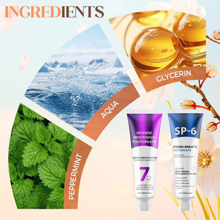 🔥Christmas Limited-Time Offer: 40% OFF!!!🔥120g Fresh Breath & Whitening Toothpaste