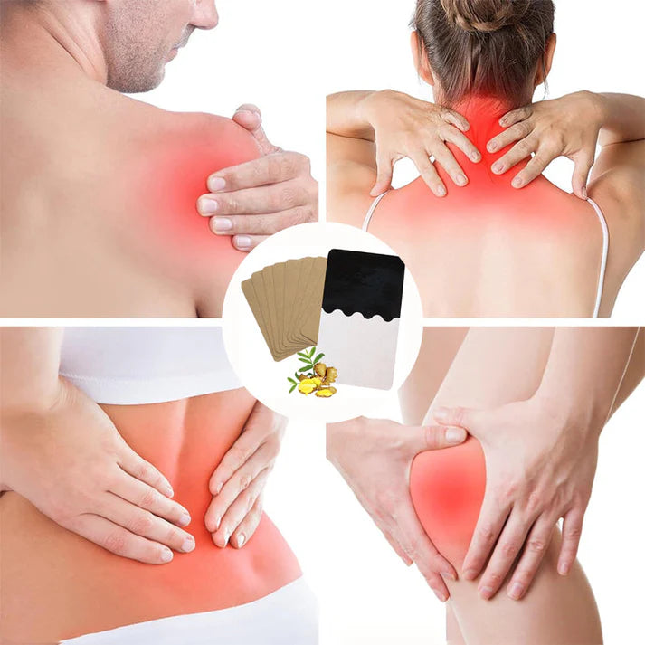Ginger Pain Relief Patches – Natural Heat Therapy for Aches & Stiffness | Pack of 20